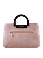Croco Stripe Pattern Acrylic Handle Handbag For Womens