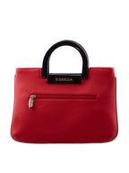 Croco Stripe Pattern Acrylic Handle Handbag For Womens