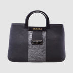 Croco Stripe Pattern Acrylic Handle Handbag For Womens