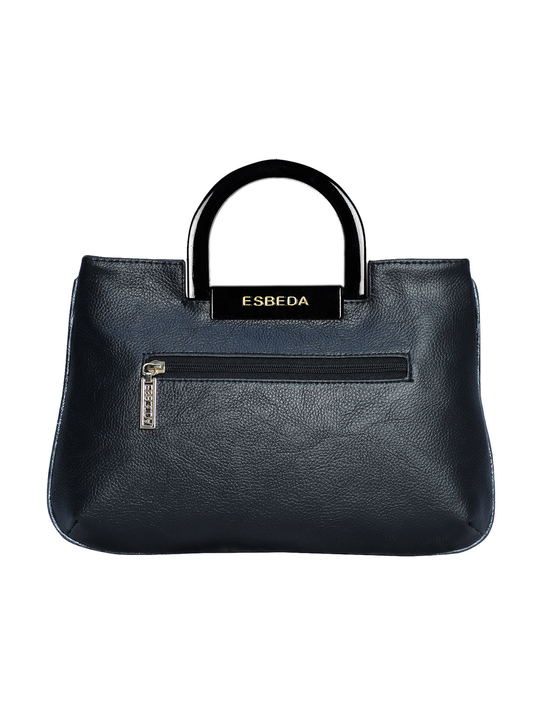 Croco Stripe Pattern Acrylic Handle Handbag For Womens