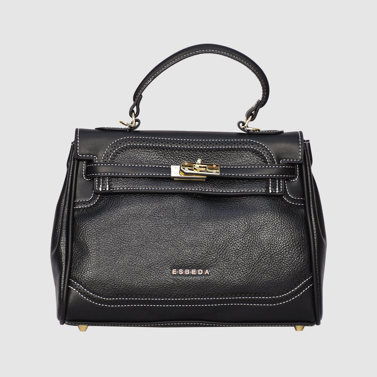 Stitch Accent Structured Handbag Main image