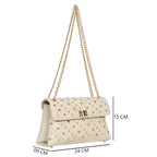 Quiltra Stud Sling bag For Womens