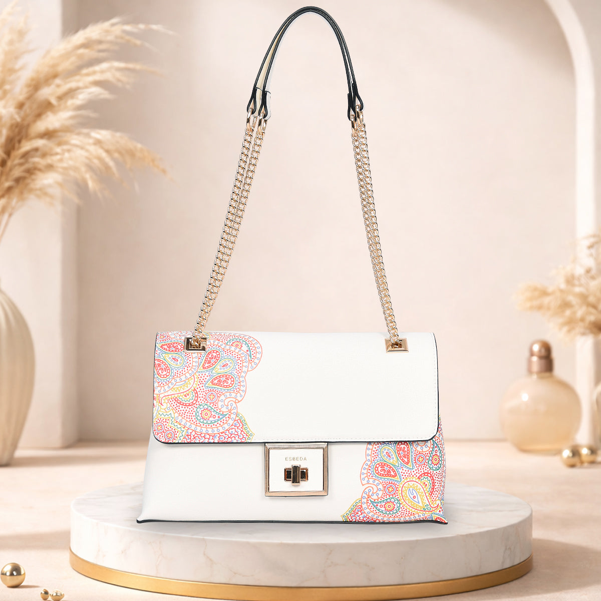 Paisley Royale Flap Handbag For Womens