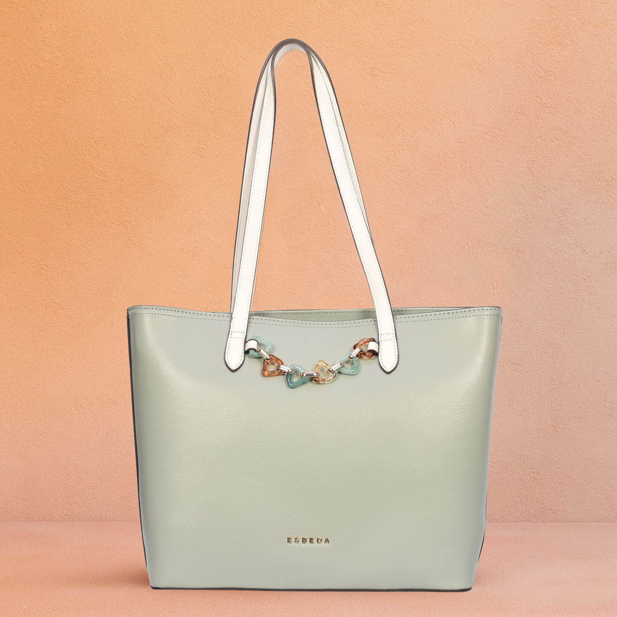 Signature Chain Tote Handbag For Womens