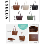 Ring Line Tote Handbag For Womens