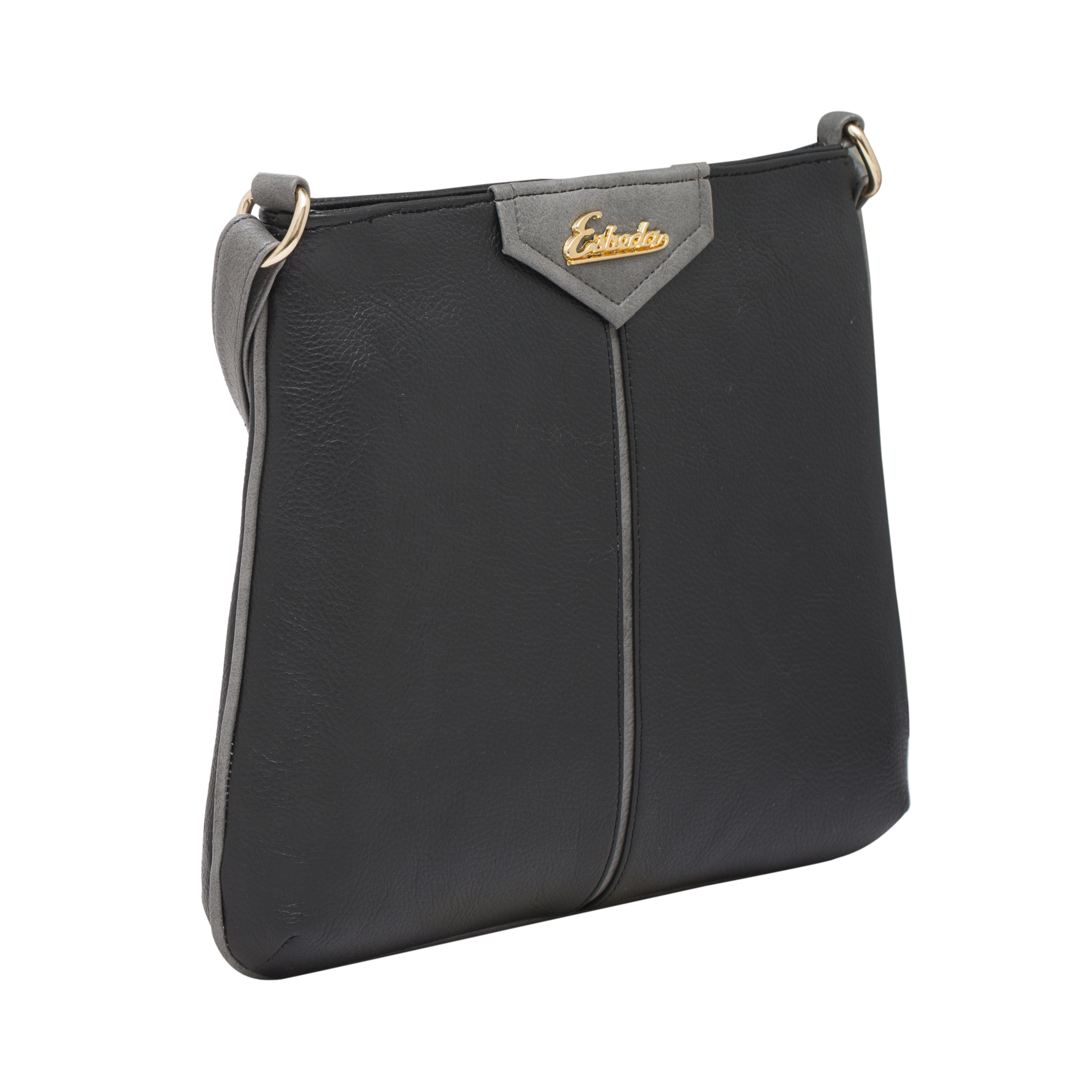 ESBEDA Black Color Solid Pu Synthetic Material Slingbag For Women ESBEDA