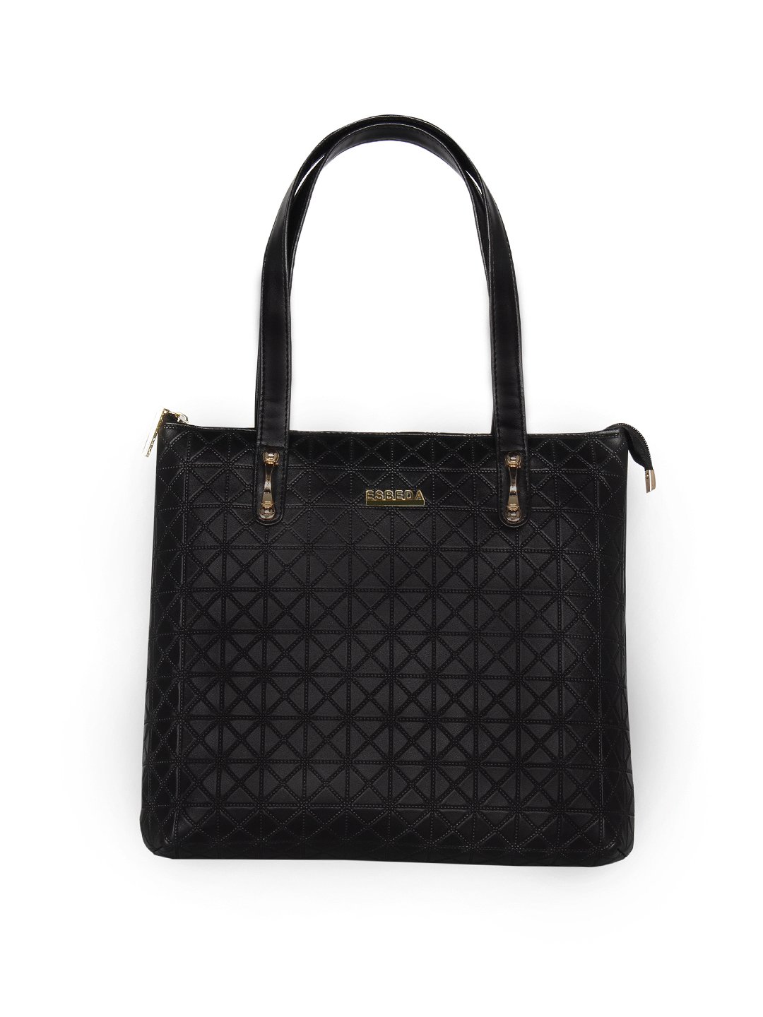 ESBEDA Black Color Embossed Textured Handbag For Women - ESBEDA