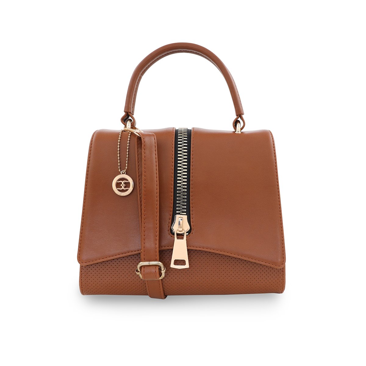 ESBEDA Tan Color Satchel Box Bag For Women