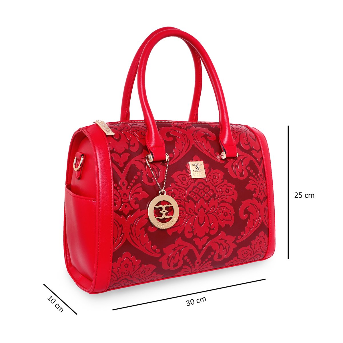 ESBEDA Red Color Art Design Hand bag For Women