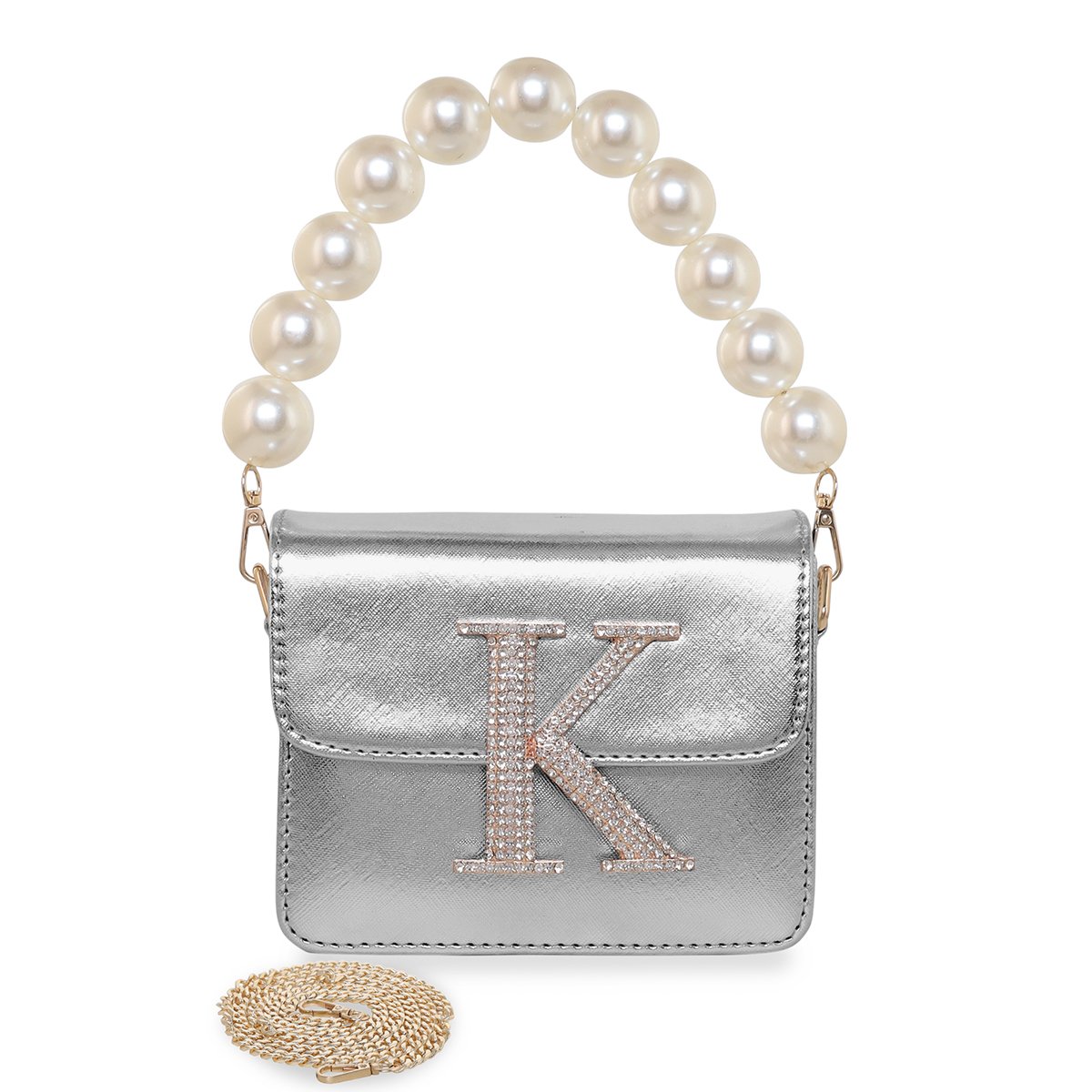 Buy Silver Foliage Log Shaped Lath Purse by Riti Online at Aza Fashions.