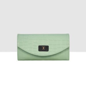 ESBEDA Pista Color Croco Embossed Wallet For Women