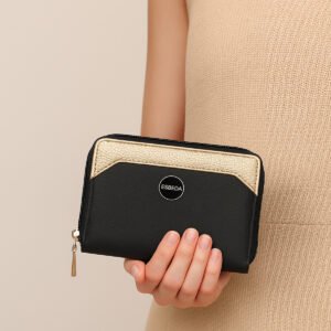ESBEDA Black Color Classic Zipper Wallet For Women