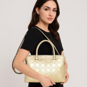 ESBEDA Gold Color Celestial Gleam Handbag For Women