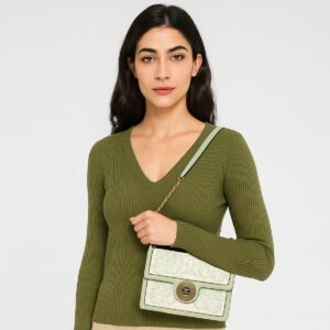 ESBEDA Pista Color Monochrome Embroidered Sling Bag for Women
