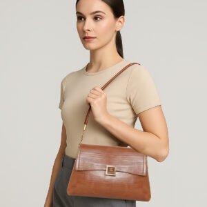 ESBEDA Tan Color Serein Classy Sling Bag For Women