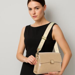 ESBEDA Beige Color Serein Classy Sling Bag For Women