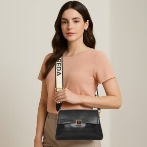 ESBEDA Black Color Serein Classy Sling Bag For Women