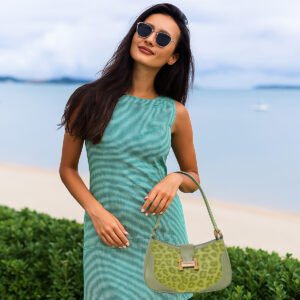 ESBEDA Olive Color Animal Textured Sling Bag For Women