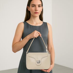 ESBEDA Cream Color Amora Blush Sling Bag For Women