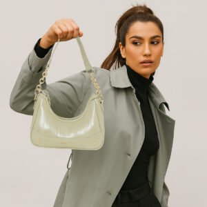 ESBEDA Pista Color Noir Crescent Sling Bag For Women
