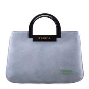 ESBEDA Light Blue Solid Pu Synthetic Fabric Armbag For Women