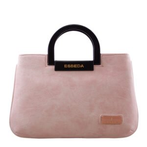 ESBEDA Light Pink Solid Pu Synthetic Fabric Armbag For Women