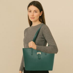 ESBEDA Green Color Siena Classic Handbag For Women