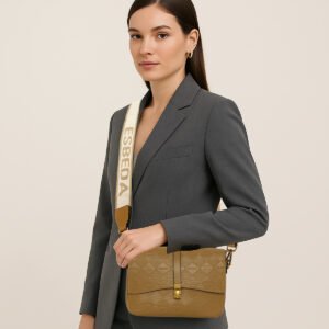ESBEDA Mustard Color Diamond pattern Sling Bag For Women