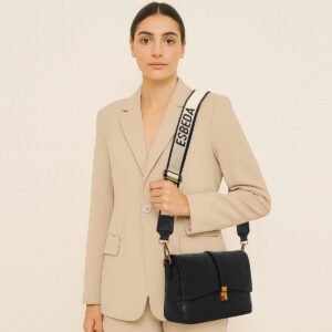 ESBEDA Black Color Diamond pattern Sling Bag For Women