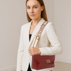 ESBEDA Maroon Color Lunar Mist Luxe Sling For Women