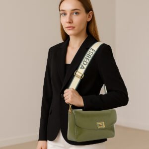 ESBEDA Olive Color Lunar Mist Luxe Sling For Women