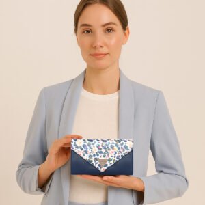 ESBEDA Blue  Color Floral Envelope Wallet For Women
