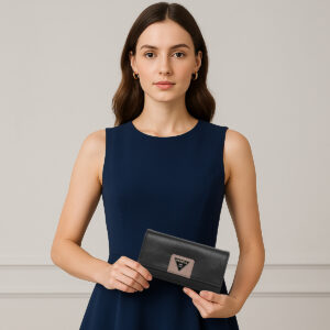 ESBEDA Black Color El?gance Classic  Wallet For Women