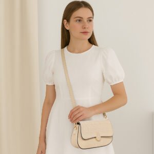 ESBEDA Beige For Sandstone Chic Stylish Sling Bag For Women