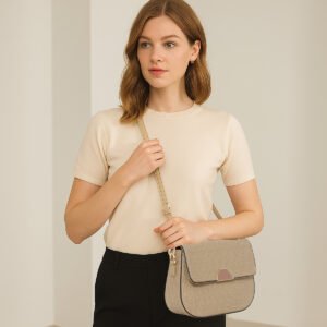 ESBEDA Coffee Brown For Sandstone Grace Sling Bag For Women