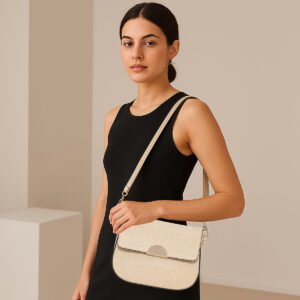 ESBEDA Beige For Sandstone Grace Sling Bag For Women