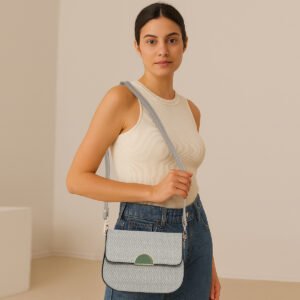ESBEDA Grey For Sandstone Grace Sling Bag For Women