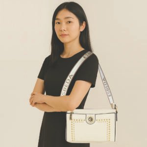 ESBEDA Off-White Color Studded Charm Sling Bag For Women