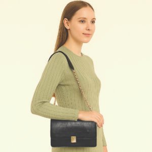 ESBEDA Black Colour Emerald Chic Sling Bag For Women