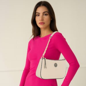 ESBEDA Beige Colour Chain Handle Small Handbag For Women