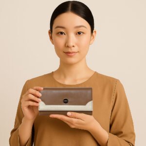ESBEDA Tan Colour Classic Bi-Tone Wallet For Women