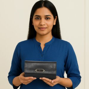 ESBEDA Black Colour Elegant refined finish Wallet For Women