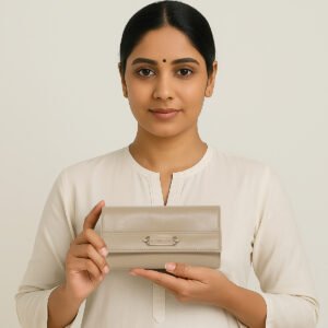 ESBEDA Beige Colour Elegant refined finish Wallet For Women