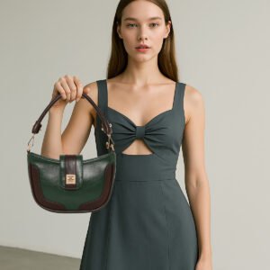 ESBEDA Green Colour Dual-Tone Chic Hand Bag For Women