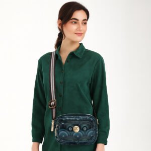ESBEDA Blue Colour Bloom Print Sling Bag For Women