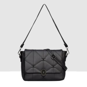ESBEDA Tan Color Logo Embroidered Sling Bag For Women