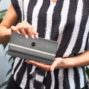 ESBEDA Grey Color Classic Elegance Women?s Wallet For Womens