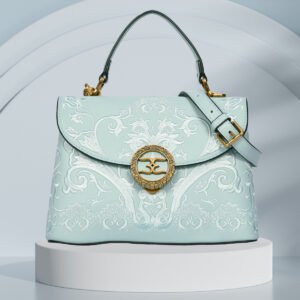 Esbeda RegalMint Embroidered Top-Handle Bag