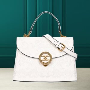 Esbeda RegalMint Embroidered Top-Handle Bag
