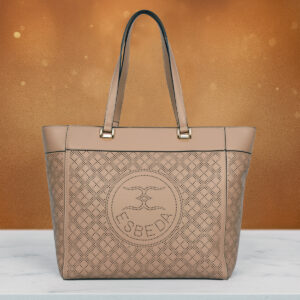 ESBEDA Beige Color Prime Emboss Tote Handbag For Womens